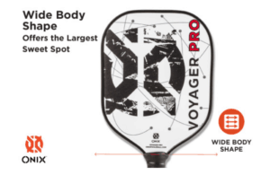 Onix Voyager Pro Pickleball Paddle Body Shape